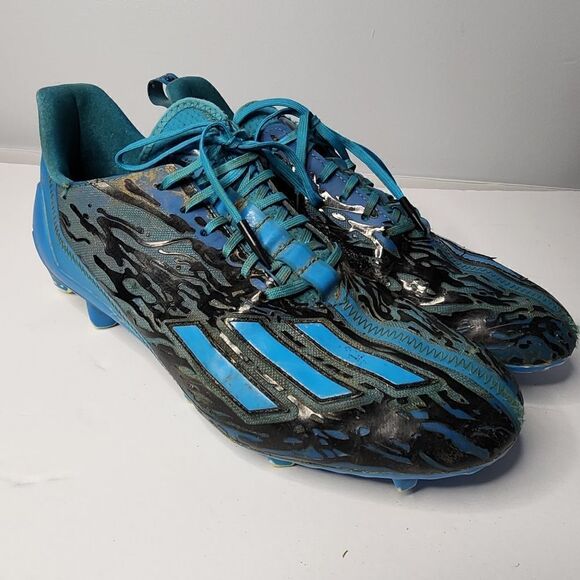 Adidas Adizero 12.0 Poison Football Cleats PantherCyan Men's Size 11.5IG7209